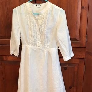 White Linen Dress